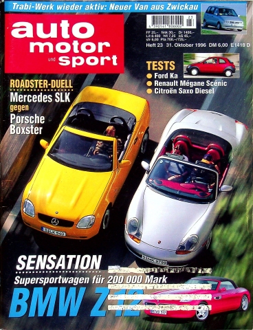 Deckblatt Auto Motor und Sport (23/1996)